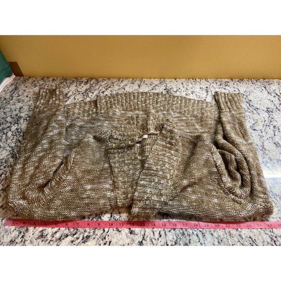 Woman Within Womens  Cardigan Sweater Open Front 1X  Marled Knit Acrylic Boho - Picture 7 of 10